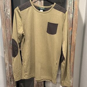 REI Kids' Olive and Dark Brown Long Sleeve Tee